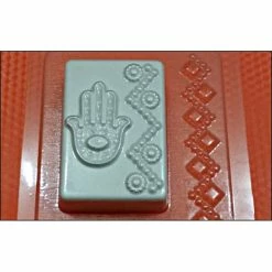 Alternative view of Czech Beads Exclusive Moule 1pc Hamsa Main De Fatima Yoga De L'Esprit En Plastique Fabrication De Savon De Cire Chocolat Gypse F
