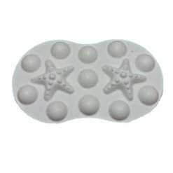 Czech Beads Exclusive Moule 1pc Étoile De Mer Barre De Massage Tampon Ovale En Plastique Fabrication De Savon De Cire Chocolat G