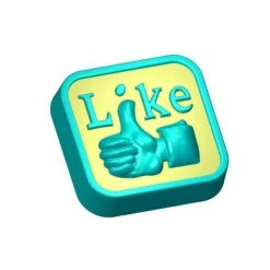 Czech Beads Exclusive Moule 1pc Facebook Comme Ordinateur à Internet En Plastique Fabrication De Savon De Cire Chocolat Gypse Fr