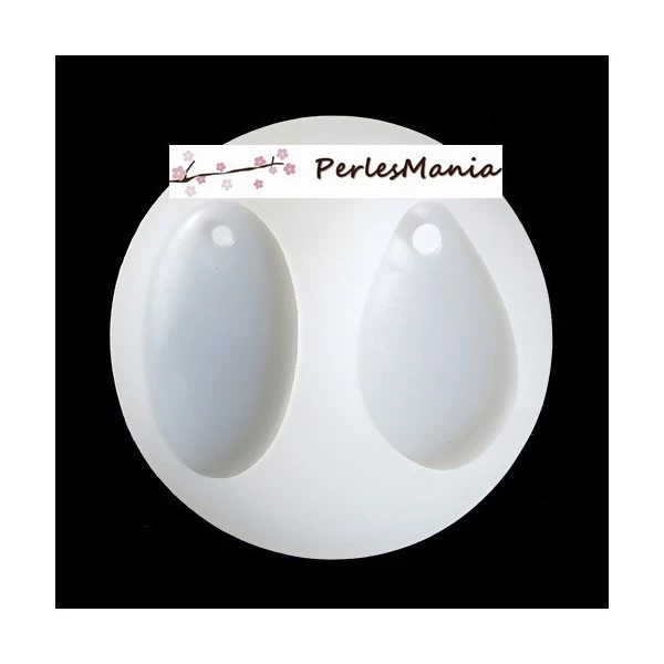 Perlesmania 1 MOULE EN SILICONE Pendentifs Forme OVALE Et GOUTTE Utilisation FIMO RESINE S1181825 1 Perlesmania 1 MOULE EN SILICONE Pendentifs Forme OVALE Et GOUTTE Utilisation FIMO RESINE S1181825