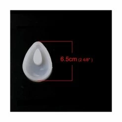 Perlesmania PS11108021 PAX 1 Moule En Silicone Goutte 6,5cm Pour Creation Fimo Cernit Resine