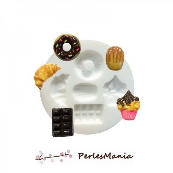 Perlesmania 1 MINI MOULE EN SILICONE GOURMANDISES CREATIONS FIMO SCULPEY CERNIT Ref 284400 1 Perlesmania 1 MINI MOULE EN SILICONE GOURMANDISES CREATIONS FIMO SCULPEY CERNIT Ref 284400