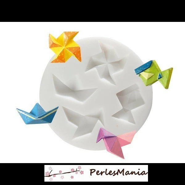 Perlesmania 1 MINI MOULE EN SILICONE ORIGAMI CREATIONS FIMO SCULPEY CERNIT Ref 284435 1 Perlesmania 1 MINI MOULE EN SILICONE ORIGAMI CREATIONS FIMO SCULPEY CERNIT Ref 284435