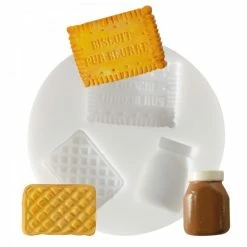 Perlesmania 1 MINI MOULE EN SILICONE BISCUITS D'ENFANCE CREATIONS FIMO SCULPEY CERNIT Ref 284436