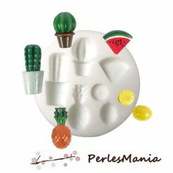 Perlesmania 1 MINI MOULE EN SILICONE EXOTIQUE CREATIONS FIMO SCULPEY CERNIT Ref 284444