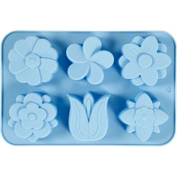 Creativ Company Moule Silicone Loisirs Créatifs - Fleurs - 6 Motifs 1 Creativ Company Moule Silicone Loisirs Créatifs - Fleurs - 6 Motifs