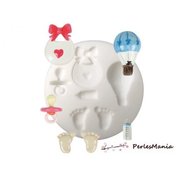 Perlesmania 1 MINI MOULE EN SILICONE NAISSANCE CREATIONS FIMO SCULPEY CERNIT Ref 284446 1 Perlesmania 1 MINI MOULE EN SILICONE NAISSANCE CREATIONS FIMO SCULPEY CERNIT Ref 284446