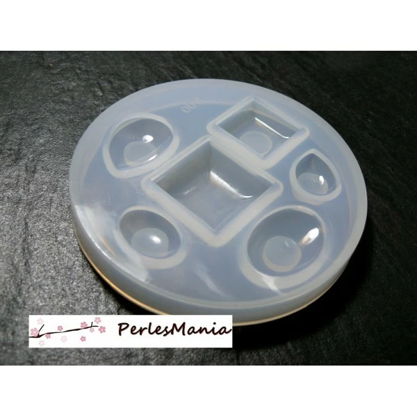 Perlesmania Mini Moule En Silicone Cabochons Pierres Précieuses Pour Créations En Résine 82 Par 10mm H4001 1 Perlesmania Mini Moule En Silicone Cabochons Pierres Précieuses Pour Créations En Résine 82 Par 10mm H4001