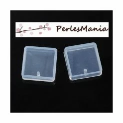 Perlesmania 1 MOULE EN SILICONE Pendentif CARRE 28mm Utilisation FIMO RESINE S118032