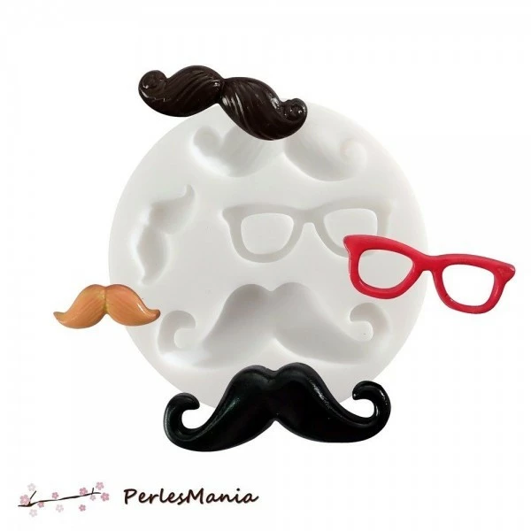 Perlesmania 1 MINI MOULE EN SILICONE MOUSTACHES CREATIONS FIMO SCULPEY CERNIT Ref 284432 1 Perlesmania 1 MINI MOULE EN SILICONE MOUSTACHES CREATIONS FIMO SCULPEY CERNIT Ref 284432