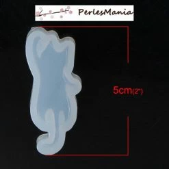Perlesmania 1 Pendentif MOULE EN SILICONE CHAT 50mm POUR CREATIONS FIMO RESINE S1187820