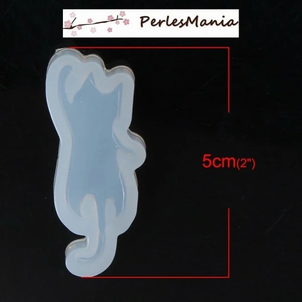Perlesmania 1 Pendentif MOULE EN SILICONE CHAT 50mm POUR CREATIONS FIMO RESINE S1187820 1 Perlesmania 1 Pendentif MOULE EN SILICONE CHAT 50mm POUR CREATIONS FIMO RESINE S1187820
