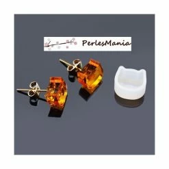 Alternative view of Perlesmania PAX 5 MOULE EN SILICONE Pendentif CHAT 10mm Utilisation FIMO RESINE S1186538