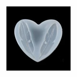 Perlesmania S119427 PAX 1 Moule En Silicone Motifs Plumes Pour Creation Fimo Cernit Resine