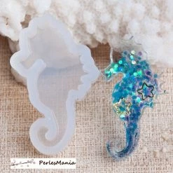 Alternative view of Perlesmania 1 Pendentif MOULE EN SILICONE HIPPOCAMPE 39x23mm POUR CREATIONS FIMO RESINE S1187828