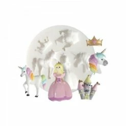 Perlesmania 1 Mini Moule En Silicone Licorne Princesse Creations Fimo DTM Ref 284454