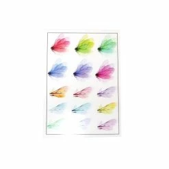 Perlesmania Moule PS110109172 PAX De 1 Planche Imprimées D'ailes De Papillons Pour Bijoux Résine Multicolores