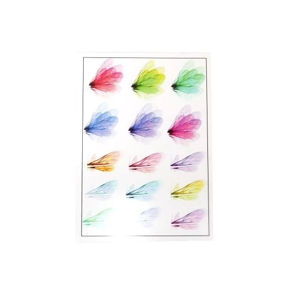 Perlesmania Moule PS110109172 PAX De 1 Planche Imprimées D'ailes De Papillons Pour Bijoux Résine Multicolores 1 Perlesmania Moule PS110109172 PAX De 1 Planche Imprimées D'ailes De Papillons Pour Bijoux Résine Multicolores