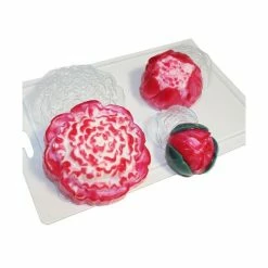Czech Beads Exclusive Moule 1pc De Fleurs De Pivoine Feuille De Nature Plastique De Savon La Fabrication Du Chocolat De Gypse Mo