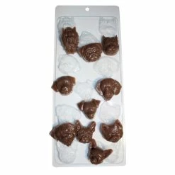 Czech Beads Exclusive Moule 1pc Races De Chien Chefs, Yorkshire, Bouledogue Chihuahua Animal De Compagnie De Mélange En Plastiqu