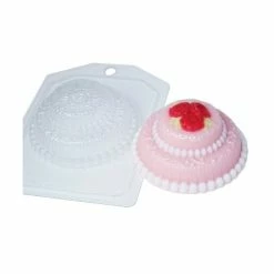 Czech Beads Exclusive Moule 1pc De Fleurs Roses Gâteau D'Anniversaire Célébration De Mets Sucrés Mini En Plastique De Savon La F