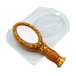 Czech Beads Exclusive Moule 1pc Ornement Miroir De Beauté Coiffeur Barbier Salon De Coiffure En Plastique De Savon La Fabricatio