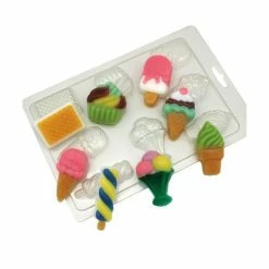 Czech Beads Exclusive Moule 1pc De Cône De Crème Glacée Stick Mini Bar Aliments Sucrés En Plastique De Savon La Fabrication Du C