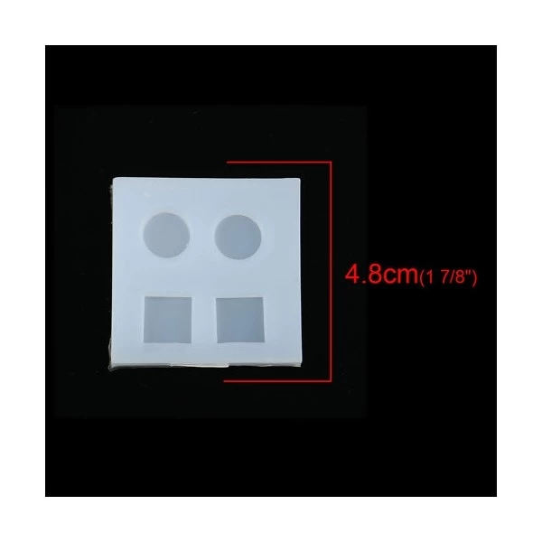 Perlesmania S11116786 PAX 2 Moules En Silicone Rond Et Carré Pour Creation Fimo Cernit Resine 1 Perlesmania S11116786 PAX 2 Moules En Silicone Rond Et Carré Pour Creation Fimo Cernit Resine