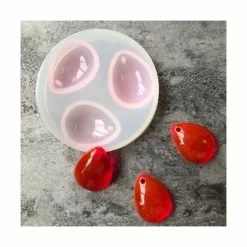 Alternative view of Perlesmania S11117923 PAX 1 Moule En Silicone 3 Pendentifs Gouttes Pour Creation Fimo Cernit Resine