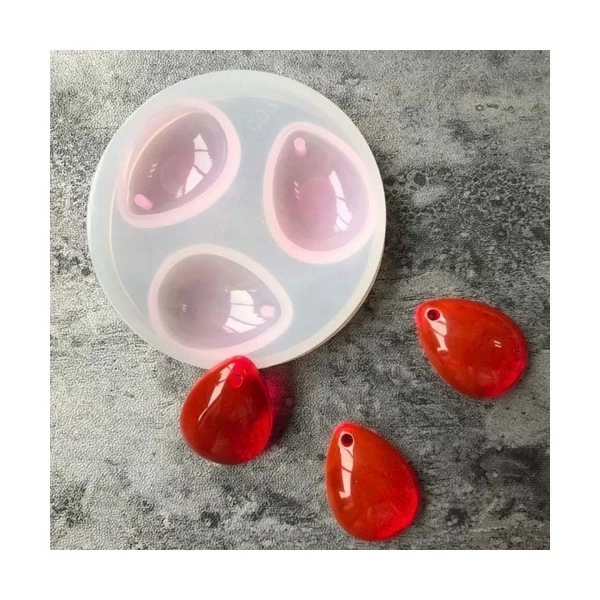 Perlesmania S11117923 PAX 1 Moule En Silicone 3 Pendentifs Gouttes Pour Creation Fimo Cernit Resine 2 Perlesmania S11117923 PAX 1 Moule En Silicone 3 Pendentifs Gouttes Pour Creation Fimo Cernit Resine – Image 2