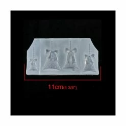 Alternative view of Perlesmania S119420 PAX 1 Moule En Silicone Pendentif 4 Cloches Noel Paques Pour Creation Fimo Cernit Resine