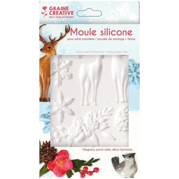 Graine Créative Moule Silicone - Hiver - 20 X 13 Cm 3 Graine Créative Moule Silicone - Hiver - 20 X 13 Cm – Image 3
