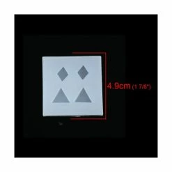 Perlesmania S11116789 PAX 2 Moules En Silicone Triangle Et Losange Pour Creation Fimo Cernit Resine