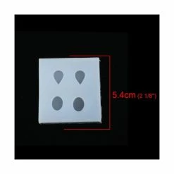 Perlesmania S11116792 PAX 2 Moules En Silicone Ovale Et Goutte Pour Creation Fimo Cernit Resine