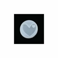 Perlesmania PS110116796 PAX 1 Moule En Silicone Pendentif Coeur Pour Creation Fimo Resine
