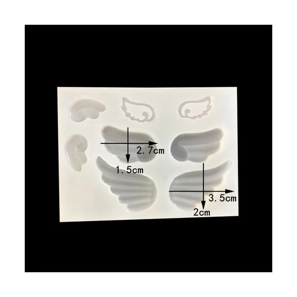 Perlesmania S110116793 PAX 1 Moule En Silicone Pendentif Aile D'ange Pour Creation Fimo Resine 1 Perlesmania S110116793 PAX 1 Moule En Silicone Pendentif Aile D'ange Pour Creation Fimo Resine