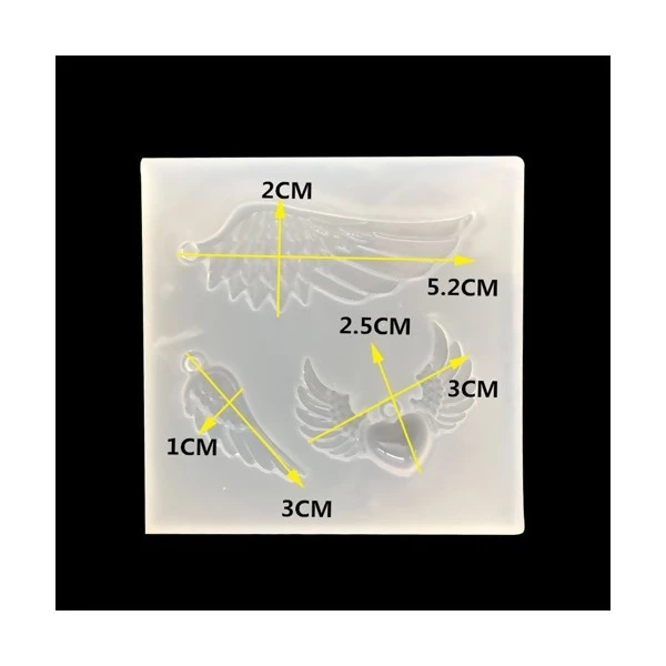 Perlesmania S110116784 PAX 1 Moule En Silicone Pendentif Aile D'Ange Pour Creation Fimo Resine 1 Perlesmania S110116784 PAX 1 Moule En Silicone Pendentif Aile D'Ange Pour Creation Fimo Resine