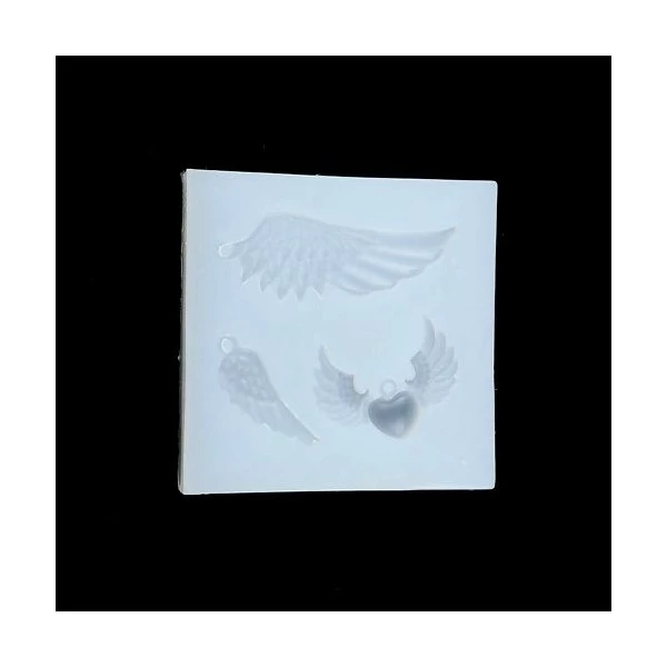 Perlesmania S110116784 PAX 1 Moule En Silicone Pendentif Aile D'Ange Pour Creation Fimo Resine 2 Perlesmania S110116784 PAX 1 Moule En Silicone Pendentif Aile D'Ange Pour Creation Fimo Resine – Image 2