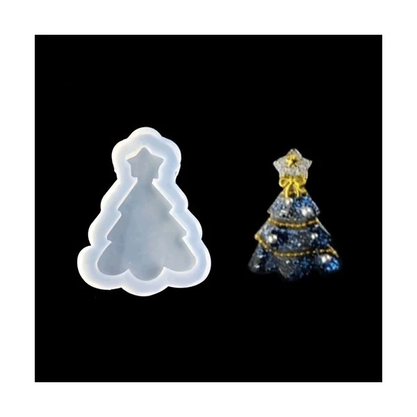 Perlesmania PS11006078 PAX 1 Moule En Silicone Pendentif Sapin De Noel Pour Creation Fimo Resine 1 Perlesmania PS11006078 PAX 1 Moule En Silicone Pendentif Sapin De Noel Pour Creation Fimo Resine