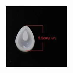 Perlesmania PS11108020 Lot 1 Moule En Silicone Pendentif Goutte Pour Creation Fimo Resine