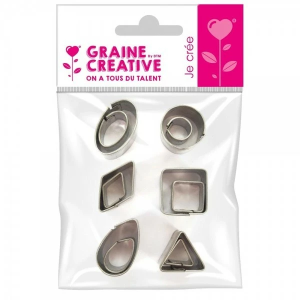 Perlesmania Moule Lot De 12 MINI Emporte-pièces En Inox Graine Créative 265027 1 Perlesmania Moule Lot De 12 MINI Emporte-pièces En Inox Graine Créative 265027