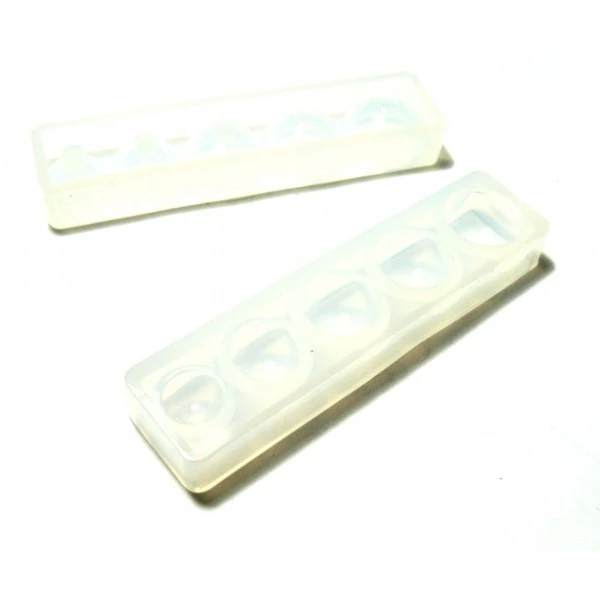 Perlesmania 1 MOULE EN SILICONE 6 Cabochons Demi Cercle H4204 1 Perlesmania 1 MOULE EN SILICONE 6 Cabochons Demi Cercle H4204