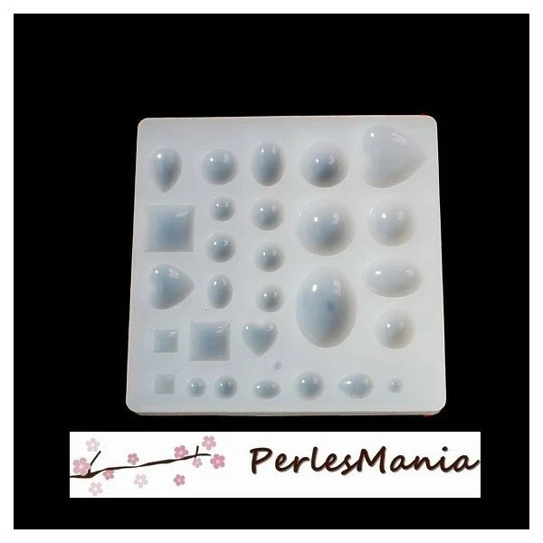 Perlesmania 1 MOULE EN SILICONE Pour 29 Cabochons RESINE S1189915 1 Perlesmania 1 MOULE EN SILICONE Pour 29 Cabochons RESINE S1189915