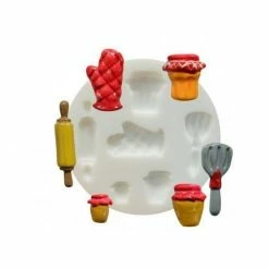 Perlesmania 1 MINI MOULE EN SILICONE Cuisine FIMO SCULPEY CERNIT DTM 284401