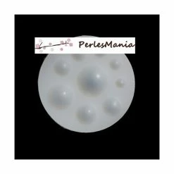 Perlesmania 1 MOULE EN SILICONE MOULE Pour CREATION DE CABOCHONS RONDS 9 Tailles S1181824