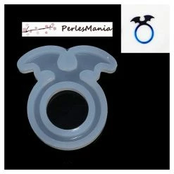 Alternative view of Perlesmania 1 MOULE EN SILICONE Pour BAGUE Chauve Souris RESINE S1189251