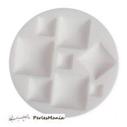 Perlesmania 1 MINI MOULE En Silicone CARRES Ref 284451