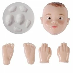 Perlesmania Mini Moule Silicone Pour Pâte Polymère, Fimo BEBE DTM 284448