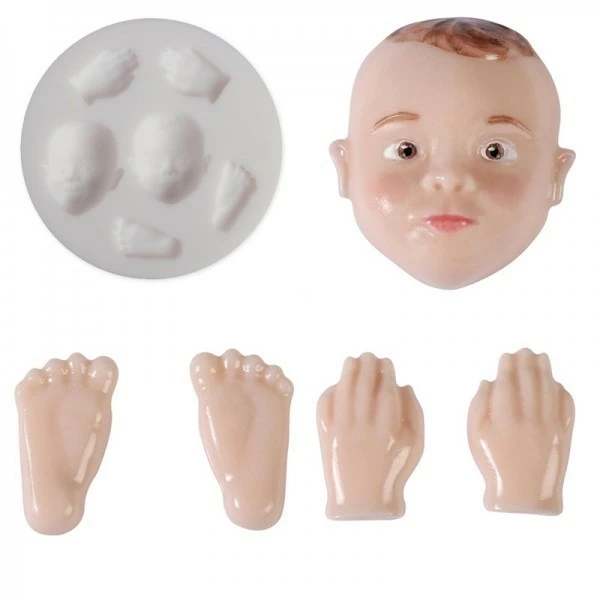 Perlesmania Mini Moule Silicone Pour Pâte Polymère, Fimo BEBE DTM 284448 1 Perlesmania Mini Moule Silicone Pour Pâte Polymère, Fimo BEBE DTM 284448