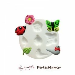 Perlesmania 1 MINI MOULE EN SILICONE NATURE CREATIONS FIMO SCULPEY CERNIT NATURE Ref 284403